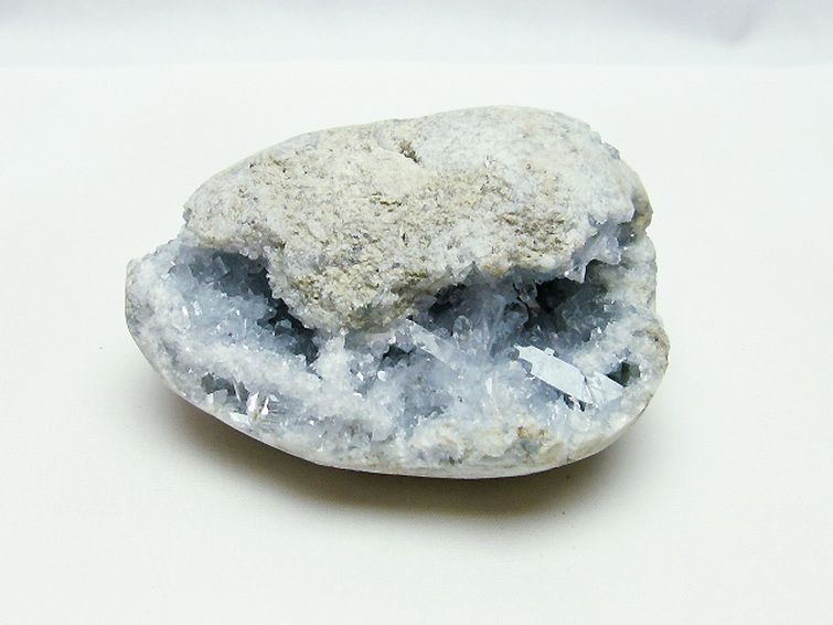  セレスタイト 天青石 原石[T385-13768] 1枚目
