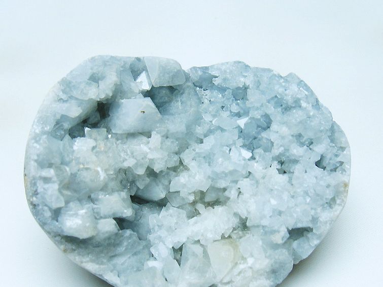 セレスタイト 天青石 ハートシェイプ 原石[t385-14771]