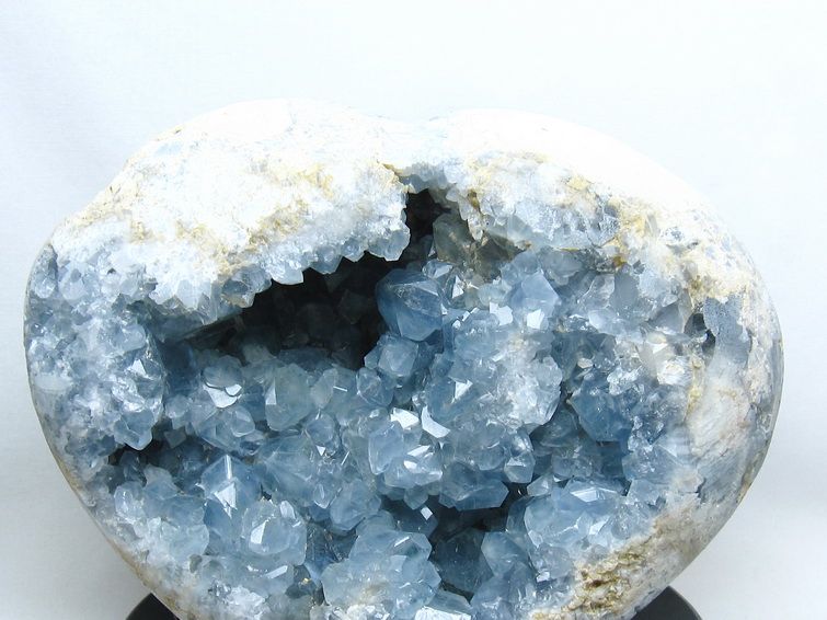 9.6Kg セレスタイト 天青石 ハートシェイプ 原石[T385-14870] 2枚目