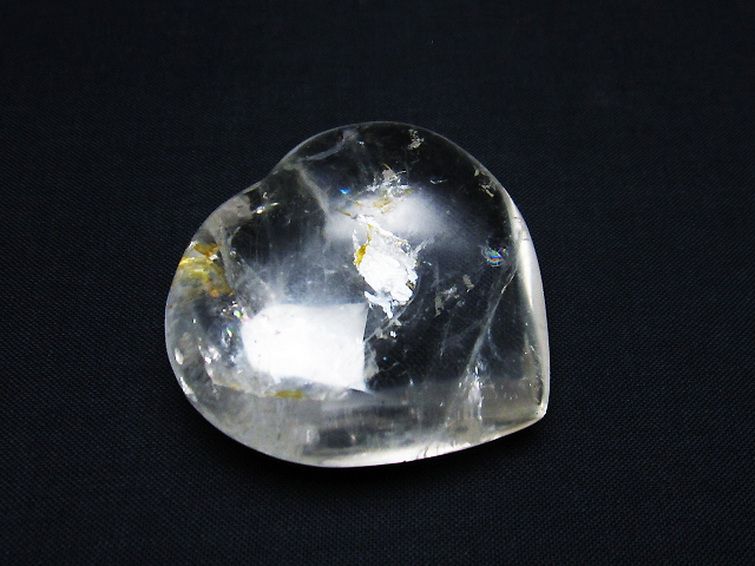 ヒマラヤ水晶ハート 置物 [t387-14210] 1枚目