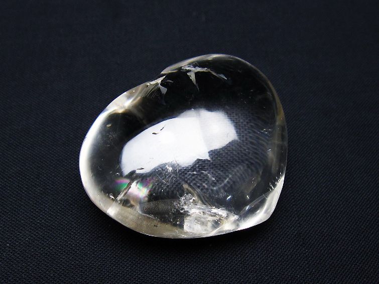 ヒマラヤ水晶ハート 置物 [t387-14355] 1枚目