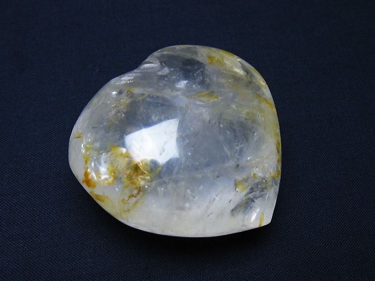 ヒマラヤ水晶ハート 置物 [t387-14378] 1枚目