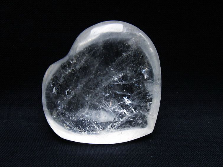 ヒマラヤ水晶ハート 置物 [t387-14457] 2枚目
