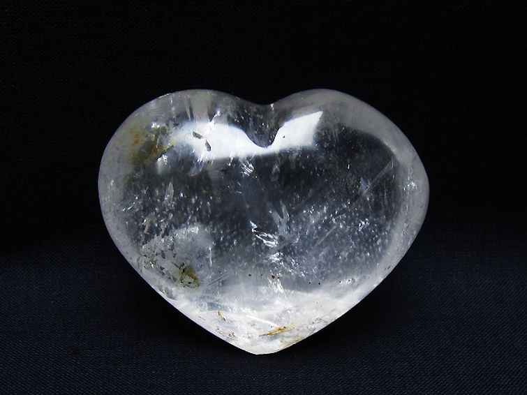 ヒマラヤ水晶 ハート 置物 [t387-14494] 1枚目