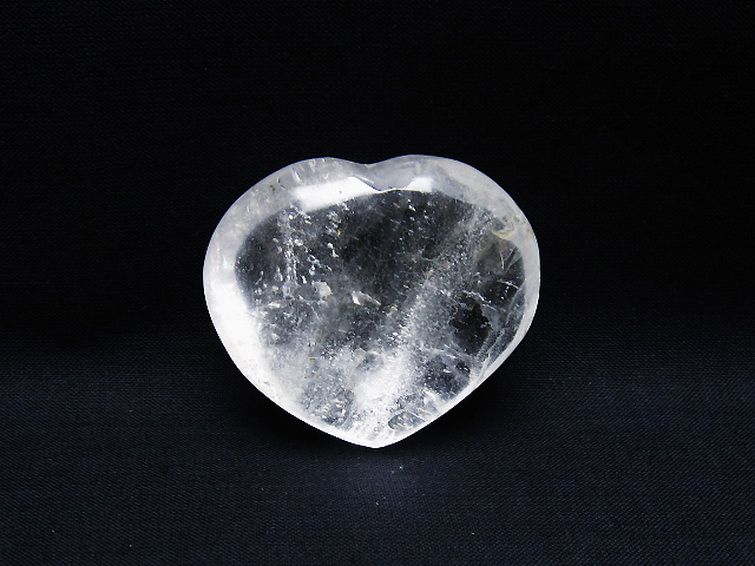 ヒマラヤ水晶ハート 置物 [t387-14501] 1枚目
