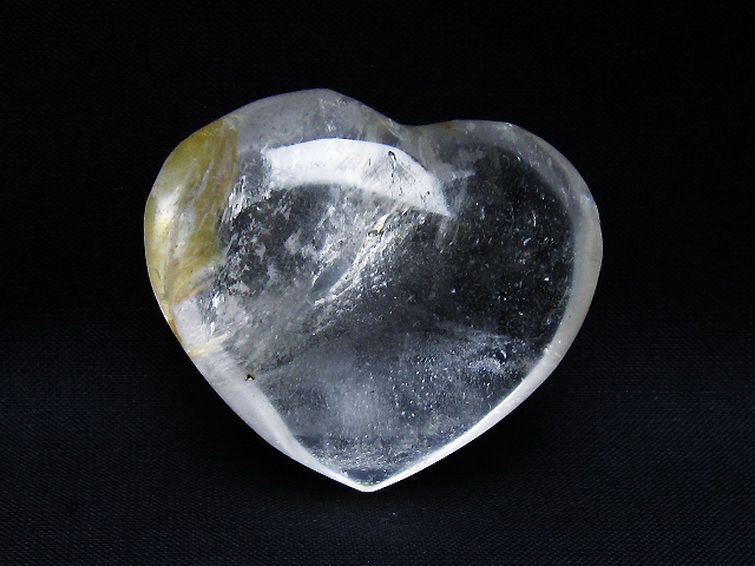 ヒマラヤ水晶ハート 置物 [t387-14508] 1枚目