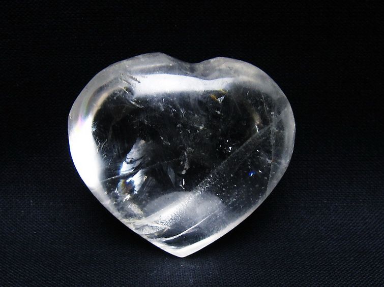 ヒマラヤ水晶ハート 置物 [t387-14560] 1枚目