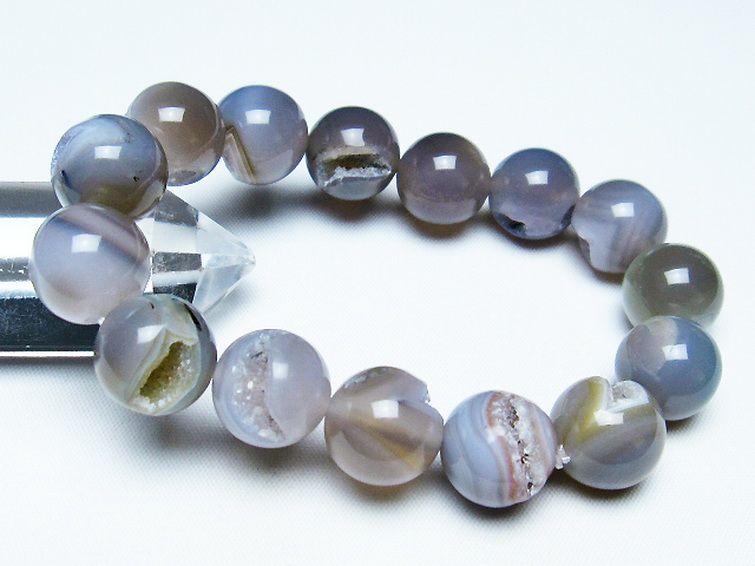 アゲート笑口 ブレスレット 14mm [T39-2935] 1枚目