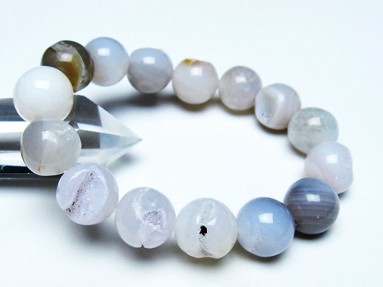 アゲート笑口 ブレスレット 14mm [T39-3074] 1枚目