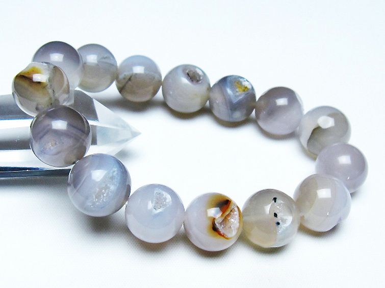 アゲート笑口 ブレスレット 14mm [T39-3091] 1枚目