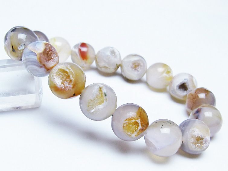 アゲート笑口 ブレスレット 12mm [T39-3202] 1枚目