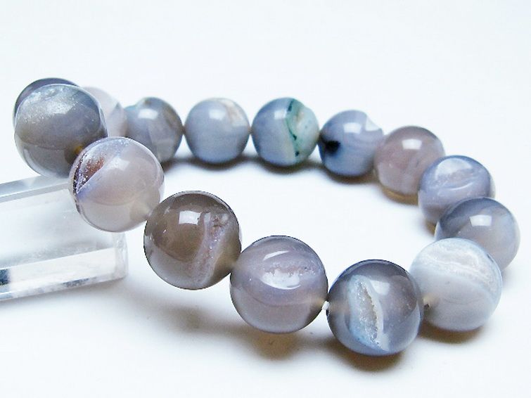 アゲート笑口 ブレスレット 14mm [T39-3231] 1枚目