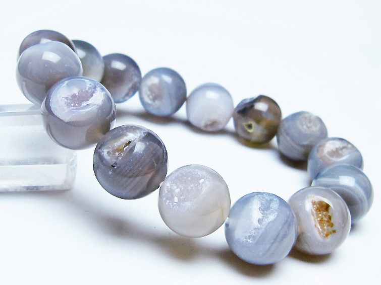 アゲート笑口 ブレスレット 14mm [T39-3235] 1枚目