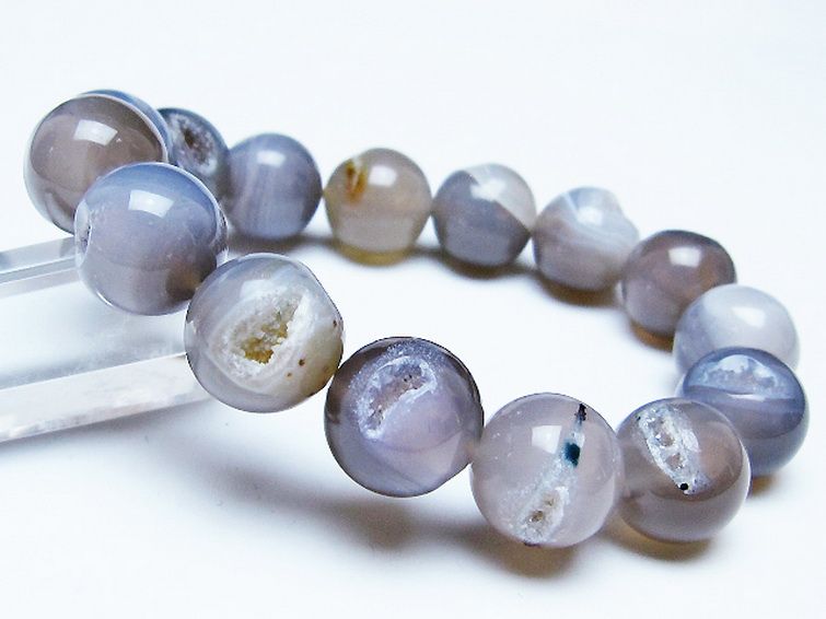 アゲート笑口 ブレスレット 14mm [T39-3237] 1枚目