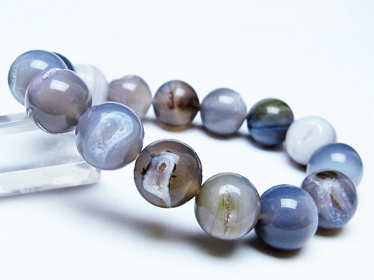 アゲート笑口 ブレスレット 14mm [T39-3238] 1枚目