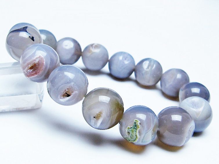 アゲート笑口 ブレスレット 14mm [T39-3239] 1枚目