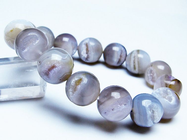 アゲート笑口 ブレスレット 14mm [T39-3249] 1枚目