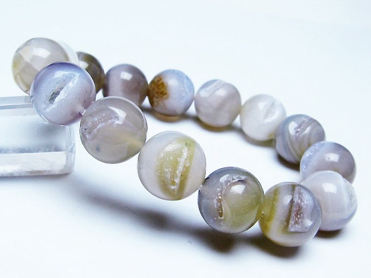 アゲート笑口 ブレスレット 14mm [T39-3251] 1枚目