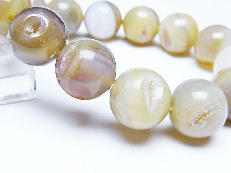 アゲート笑口 ブレスレット 16mm [T39-3258] 3枚目