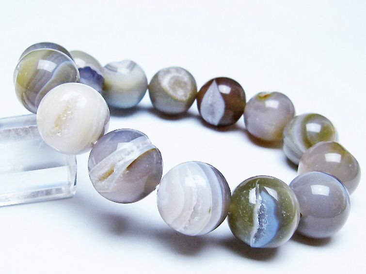 アゲート笑口 ブレスレット 16mm [T39-3263] 1枚目