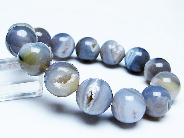 アゲート笑口 ブレスレット 16mm [T39-3267] 1枚目