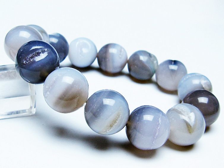 アゲート笑口 ブレスレット 16mm [T39-3271] 1枚目