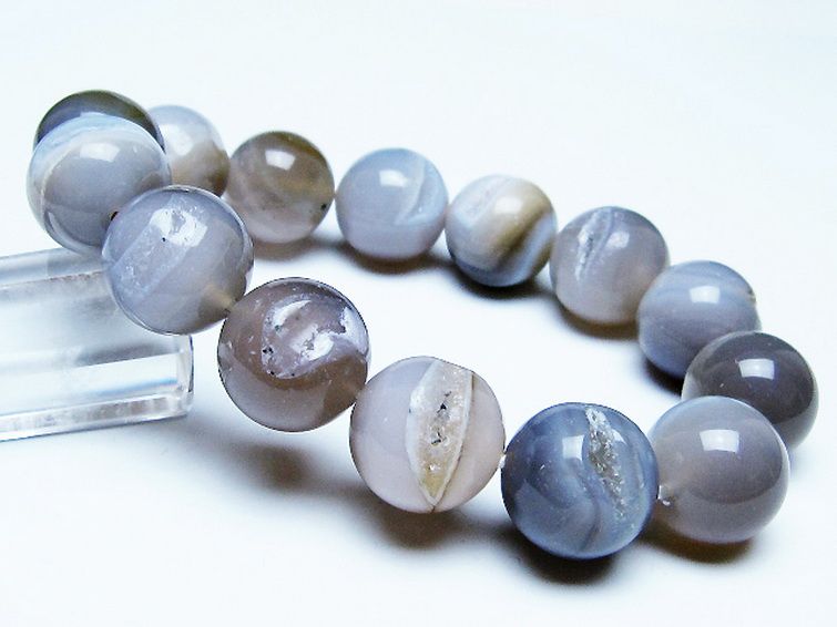 アゲート笑口 ブレスレット 16mm [T39-3274] 1枚目