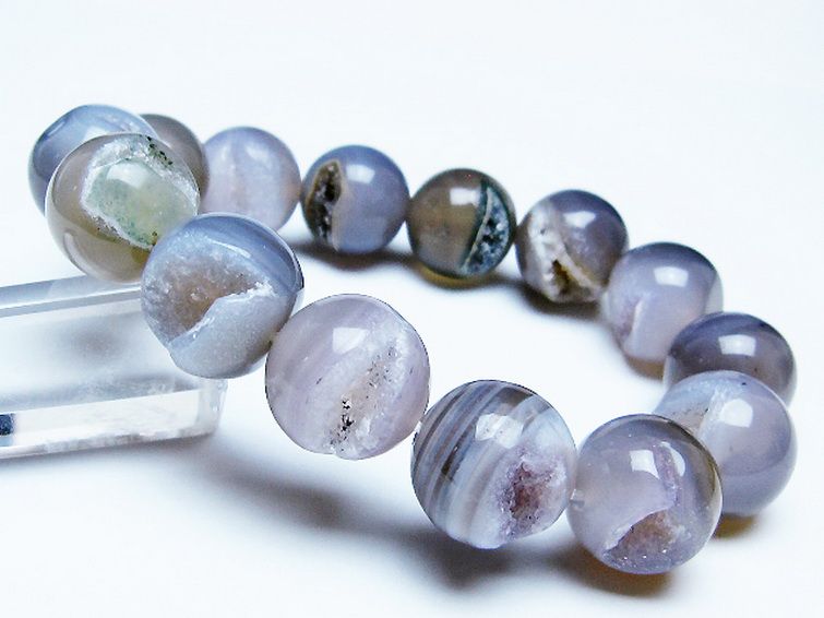 アゲート笑口 ブレスレット 16mm [T39-3296] 1枚目