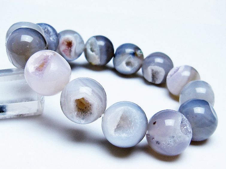 アゲート笑口 ブレスレット 16mm [T39-3298] 1枚目