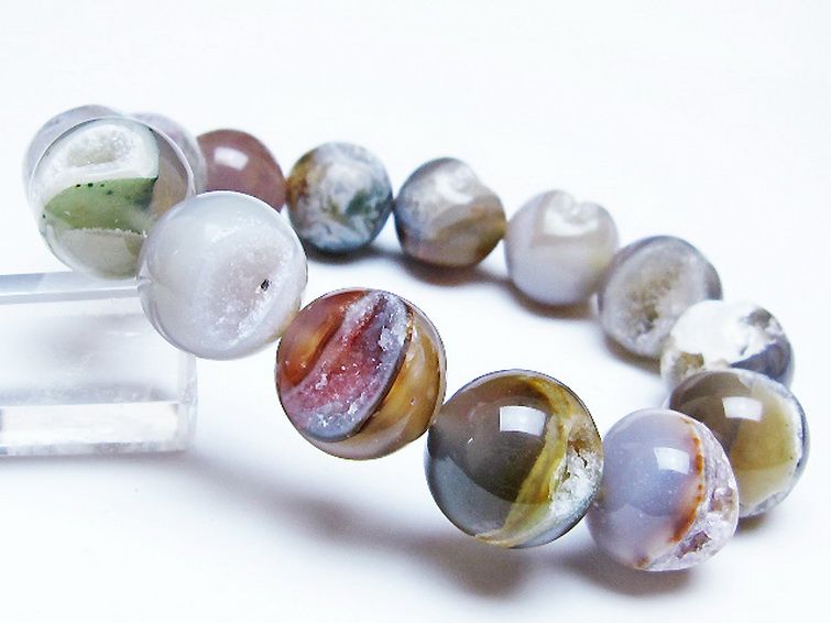 アゲート笑口 ブレスレット 16mm [T39-3301] 1枚目