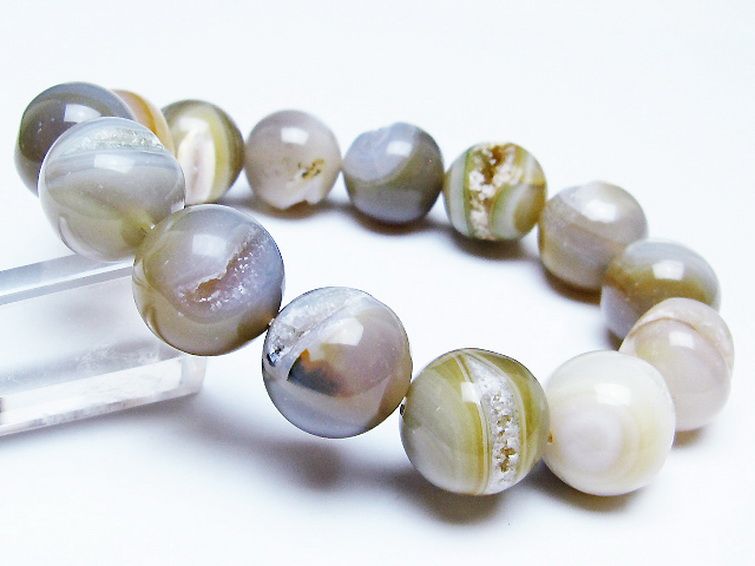 アゲート笑口 ブレスレット 16mm [T39-3304] 1枚目