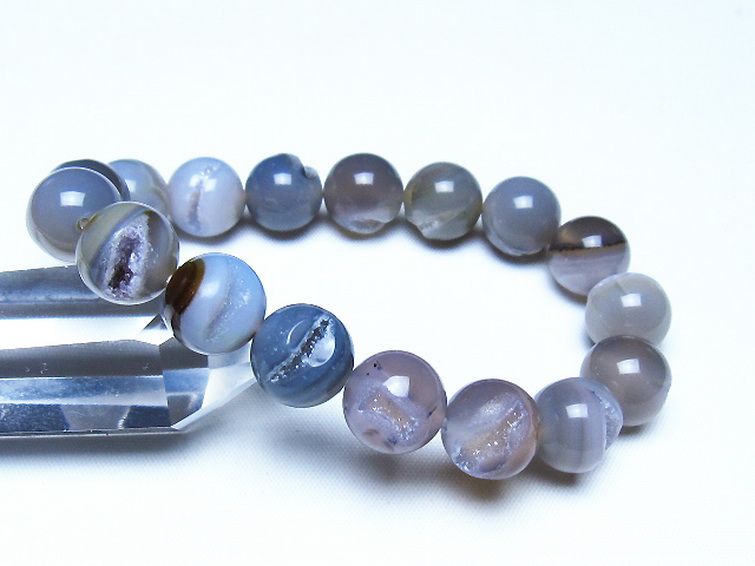 アゲート笑口 ブレスレット 12mm [t39-3384] 1枚目