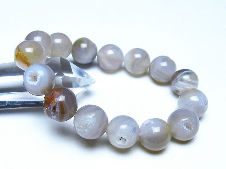 アゲート笑口 ブレスレット 14mm [t39-3415] 1枚目