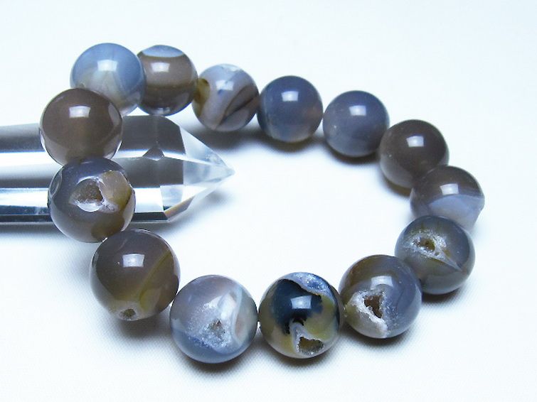 アゲート笑口 ブレスレット 16mm [t39-3442] 1枚目