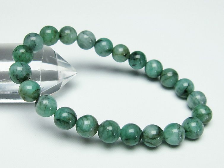エメラルド ブレスレット 8mm [T398-7786] 1枚目