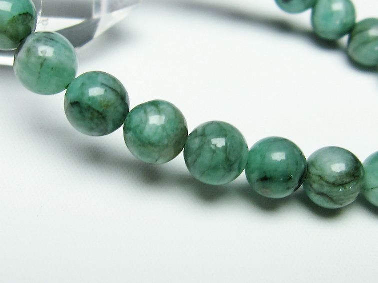 エメラルド ブレスレット 8mm [T398-7786] 3枚目