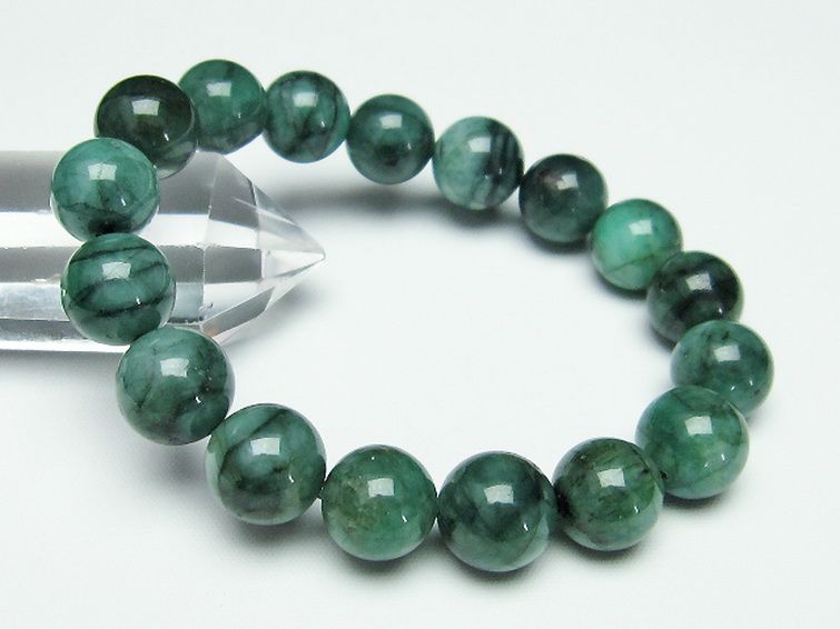 エメラルド ブレスレット 12mm [T398-7793] 1枚目