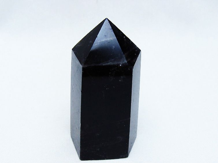 モリオン 純天然 黒水晶 六角柱 [t401-4627] 1枚目