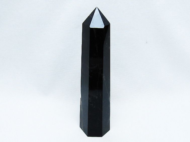 モリオン 純天然 黒水晶 六角柱 [t401-4741] 1枚目