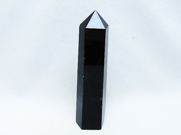 モリオン 純天然 黒水晶 六角柱 [t401-4772] 1枚目