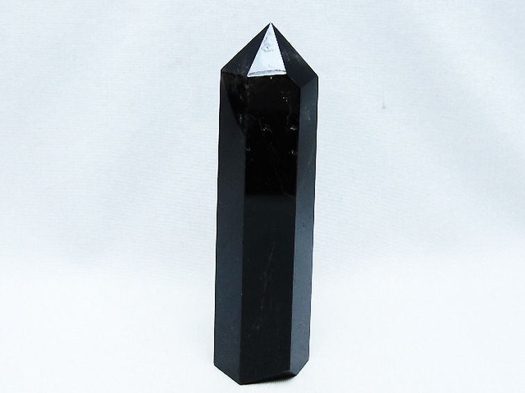 モリオン 純天然 黒水晶 六角柱 [t401-4781] 1枚目
