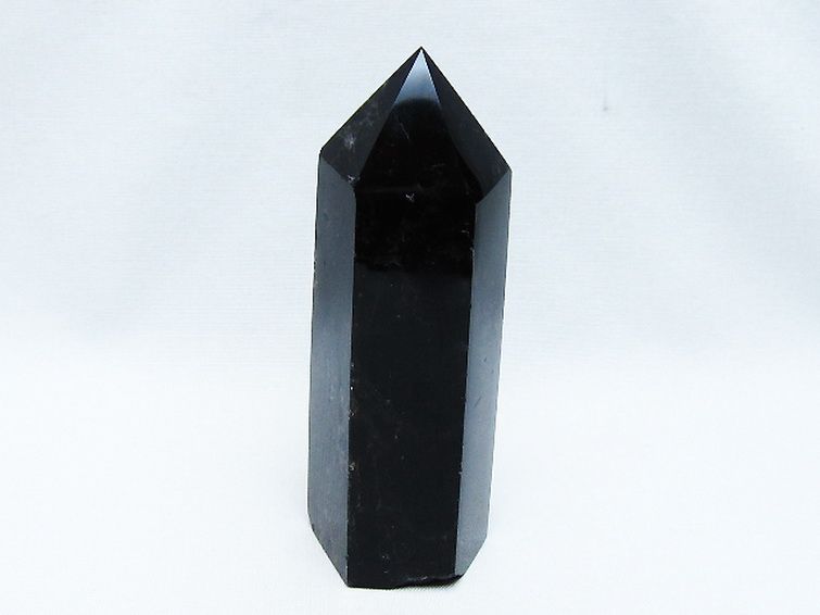 モリオン 純天然 黒水晶 六角柱 [t401-4788]