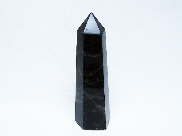 モリオン 純天然 黒水晶 六角柱 [t401-4969] 1枚目