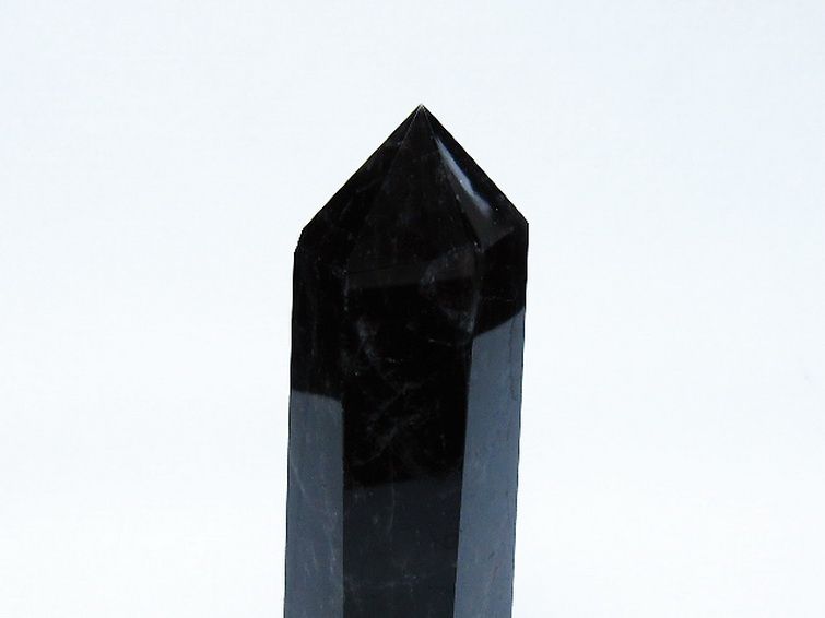 モリオン 純天然 黒水晶 六角柱 [t401-4992]