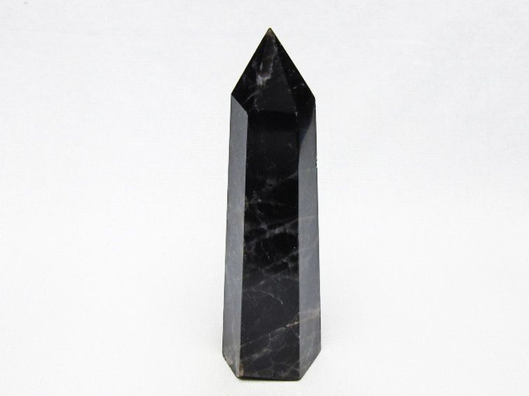モリオン 純天然 黒水晶 六角柱 [t401-5163] 1枚目