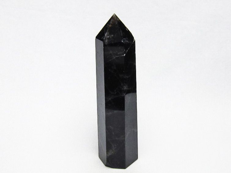 モリオン 純天然 黒水晶 六角柱 [t401-5169] 1枚目