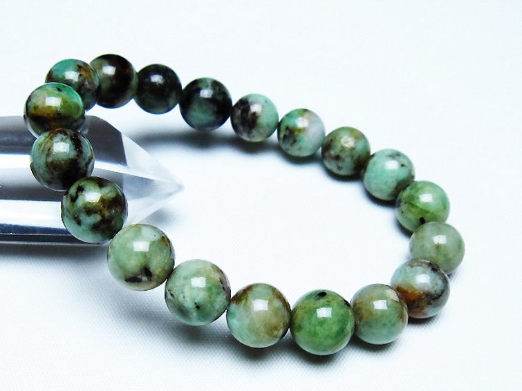 エメラルド ブレスレット 10mm [T402-3463] 1枚目