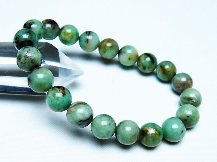 エメラルド ブレスレット 10mm [T402-3490] 1枚目