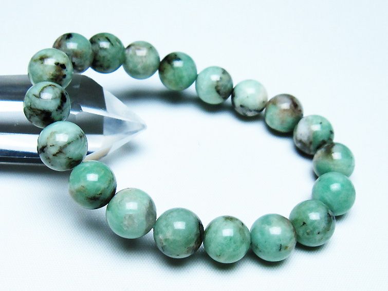 エメラルド ブレスレット 10mm [T402-3491] 1枚目