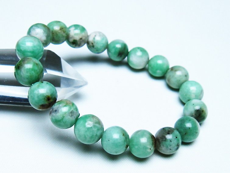 エメラルド ブレスレット 10mm [t402-3545] 1枚目